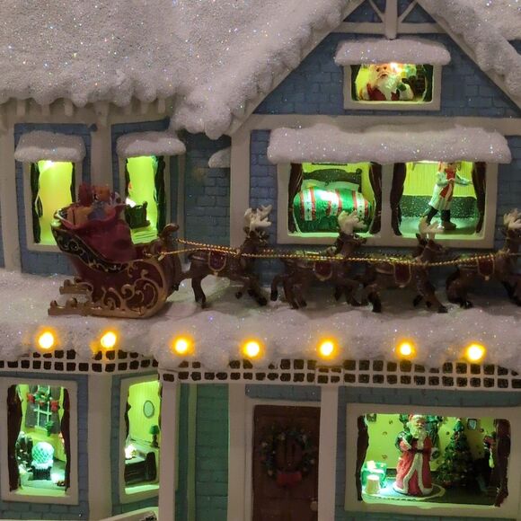 Thomas Kinkade Narrated Christmas House Twas The Night Before Christmas 79490 - Picture 5 of 10